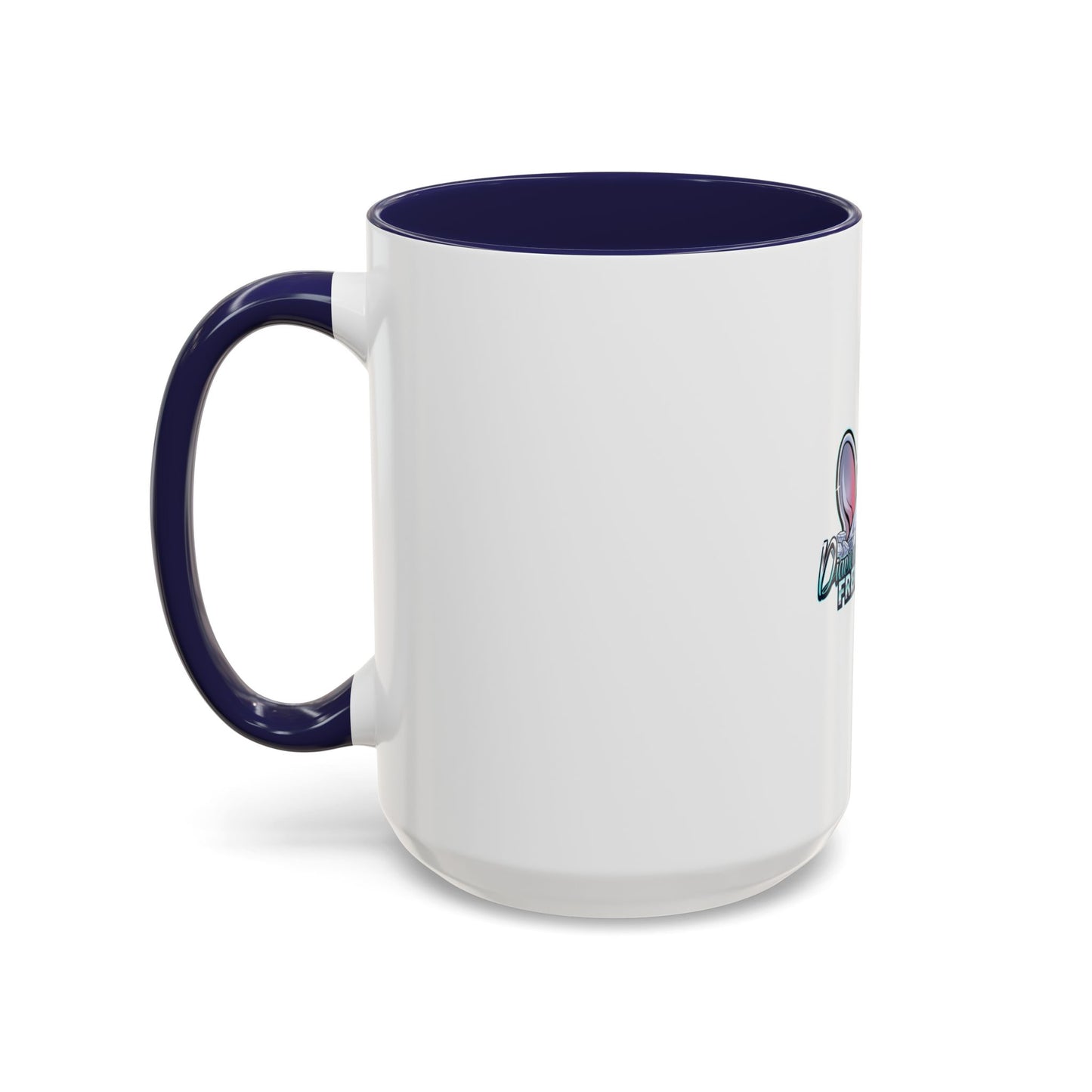 Diamond Studded Frenchies Accent Coffee Mug — Cute French Bulldog Ears Design