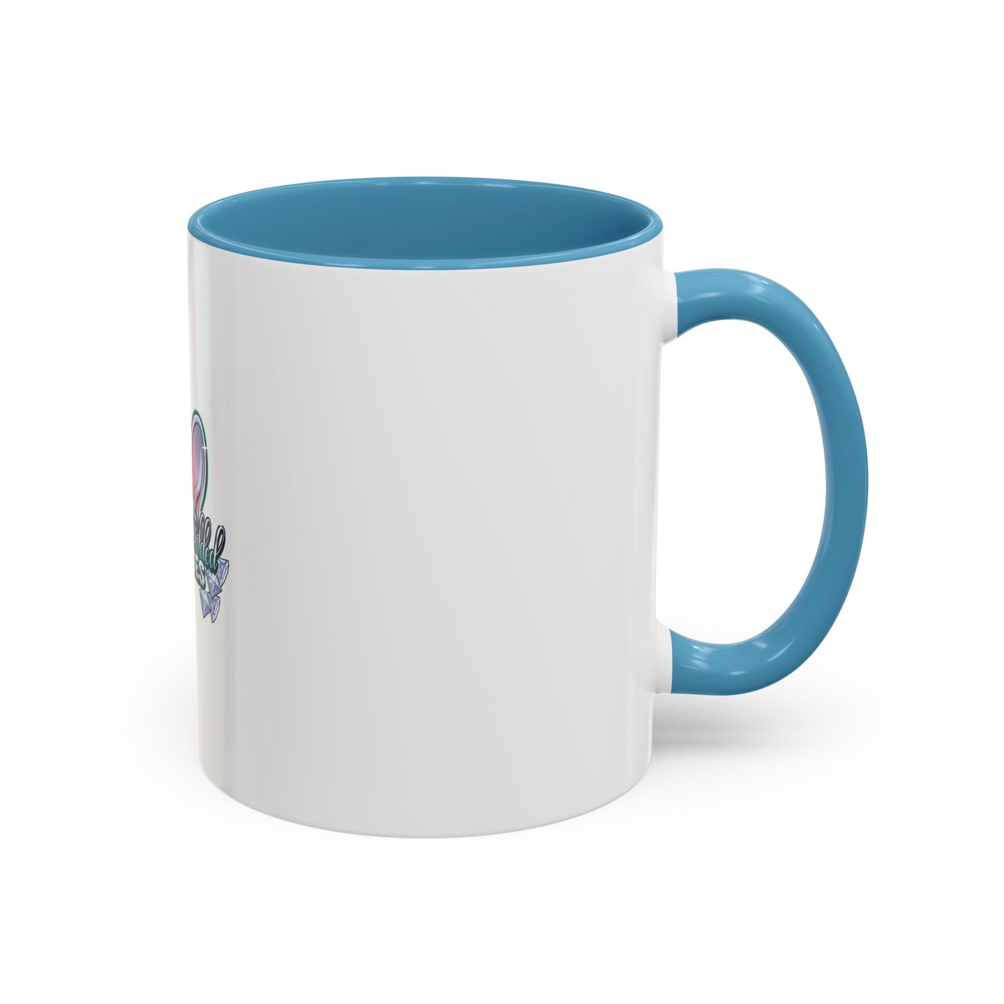 Diamond Studded Frenchies Accent Coffee Mug — Cute French Bulldog Ears Design