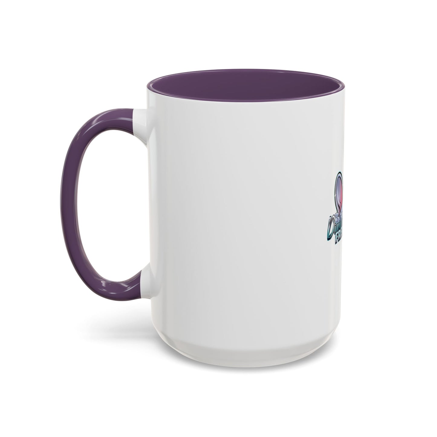 Diamond Studded Frenchies Accent Coffee Mug — Cute French Bulldog Ears Design