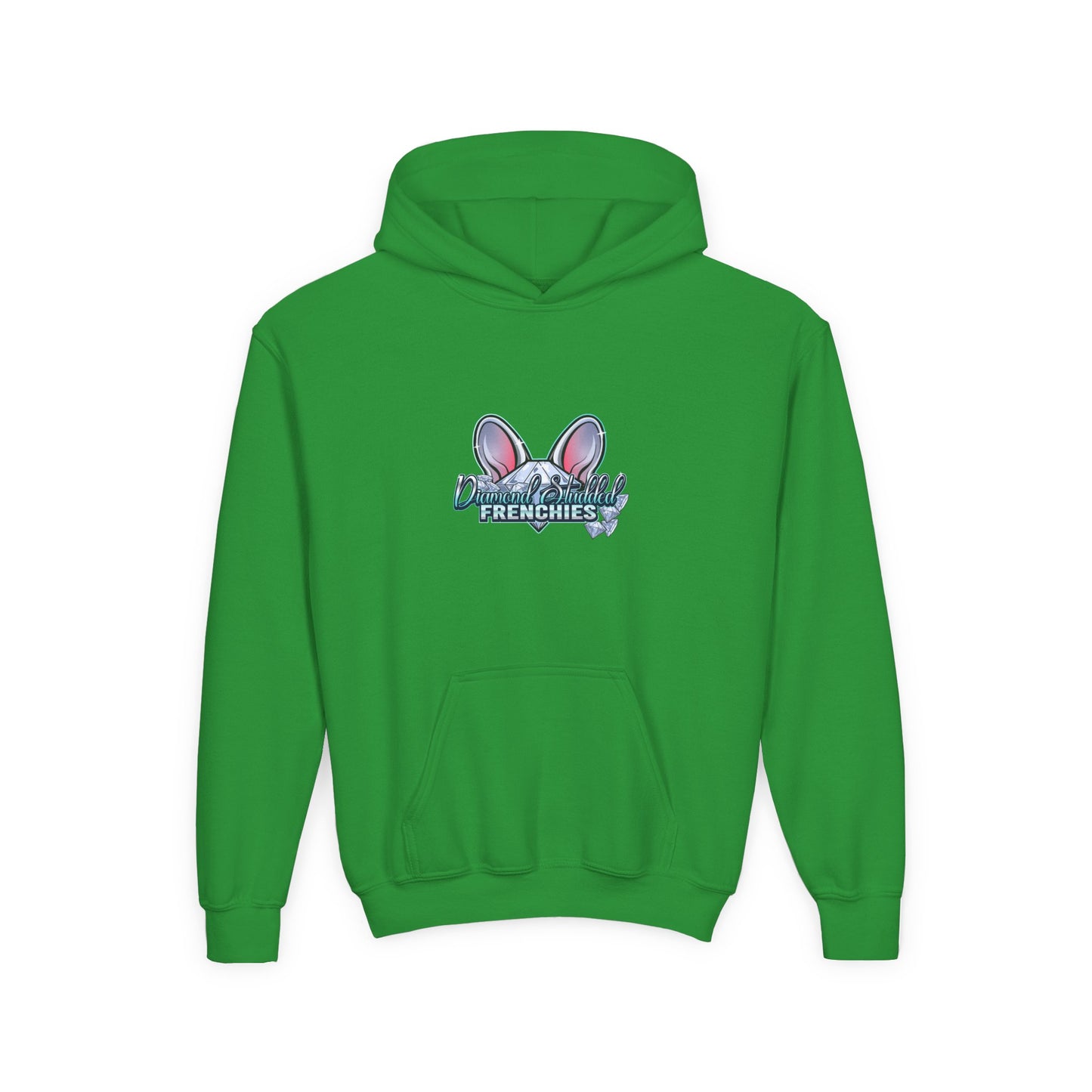 Youth Hoodie — Cute "Frenchies" Bunny Ear Design