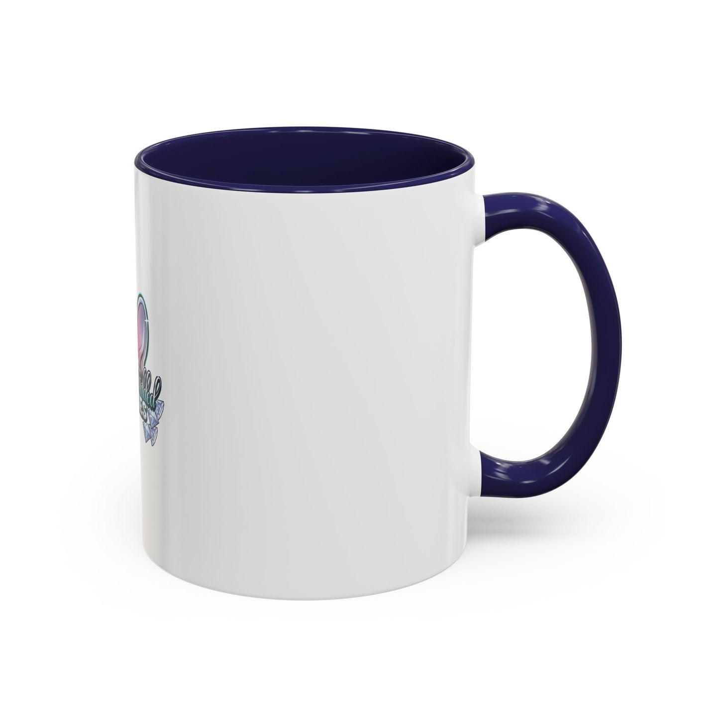 Diamond Studded Frenchies Accent Coffee Mug — Cute French Bulldog Ears Design