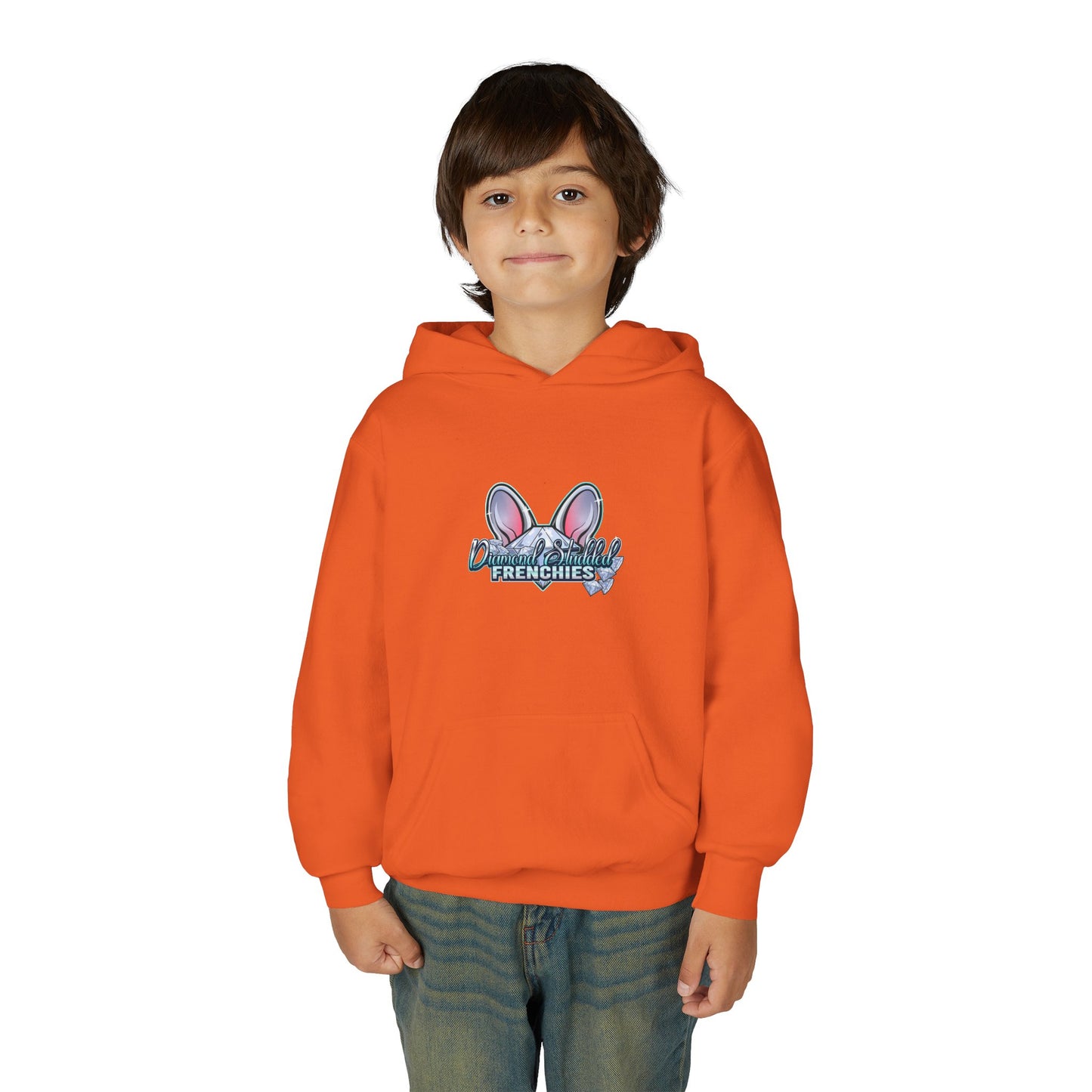 Youth Hoodie — Cute "Frenchies" Bunny Ear Design