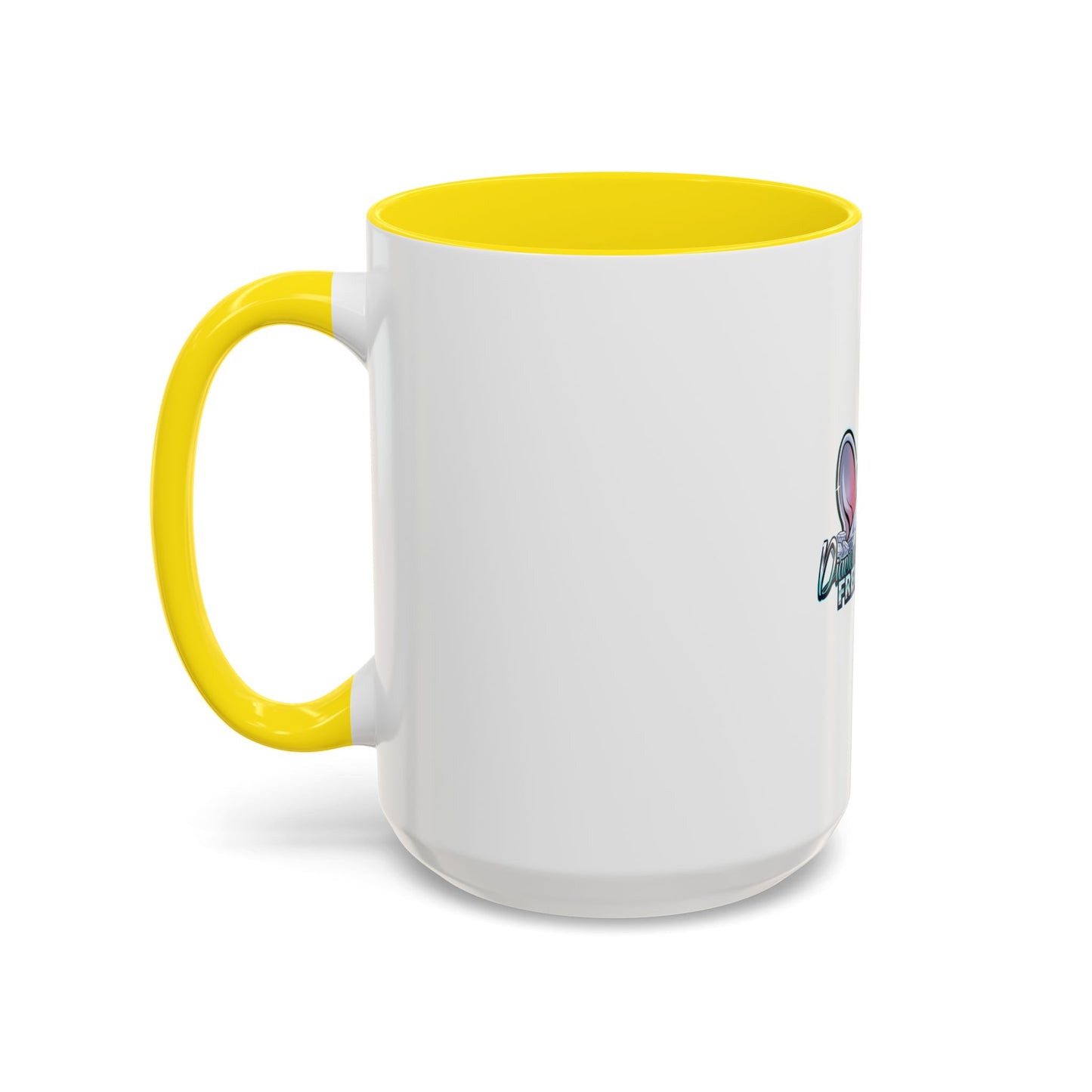 Diamond Studded Frenchies Accent Coffee Mug — Cute French Bulldog Ears Design