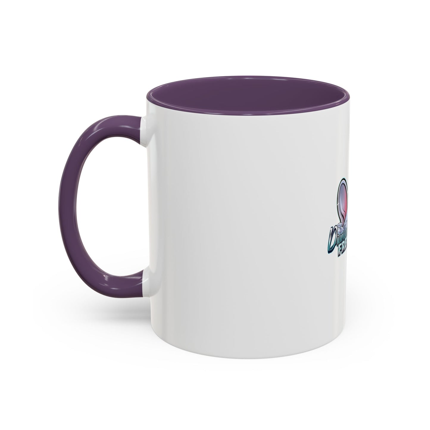 Diamond Studded Frenchies Accent Coffee Mug — Cute French Bulldog Ears Design