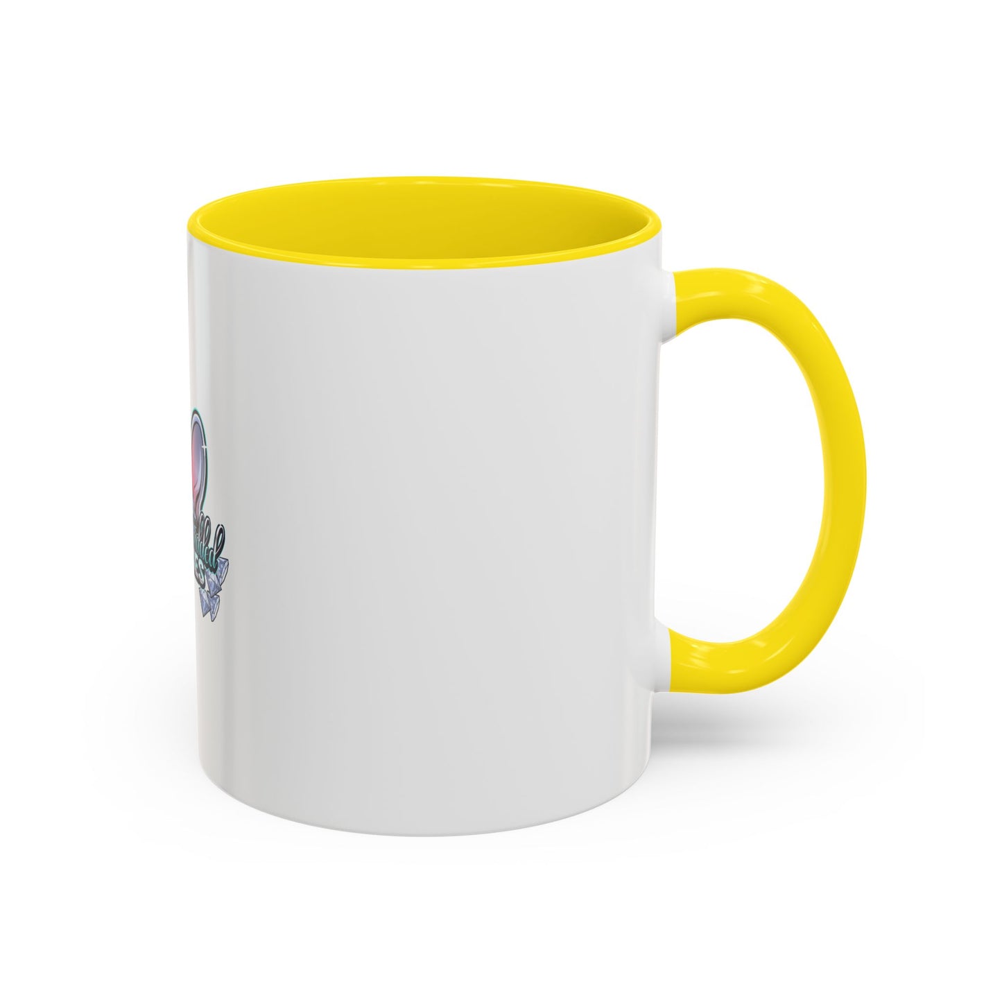 Diamond Studded Frenchies Accent Coffee Mug — Cute French Bulldog Ears Design