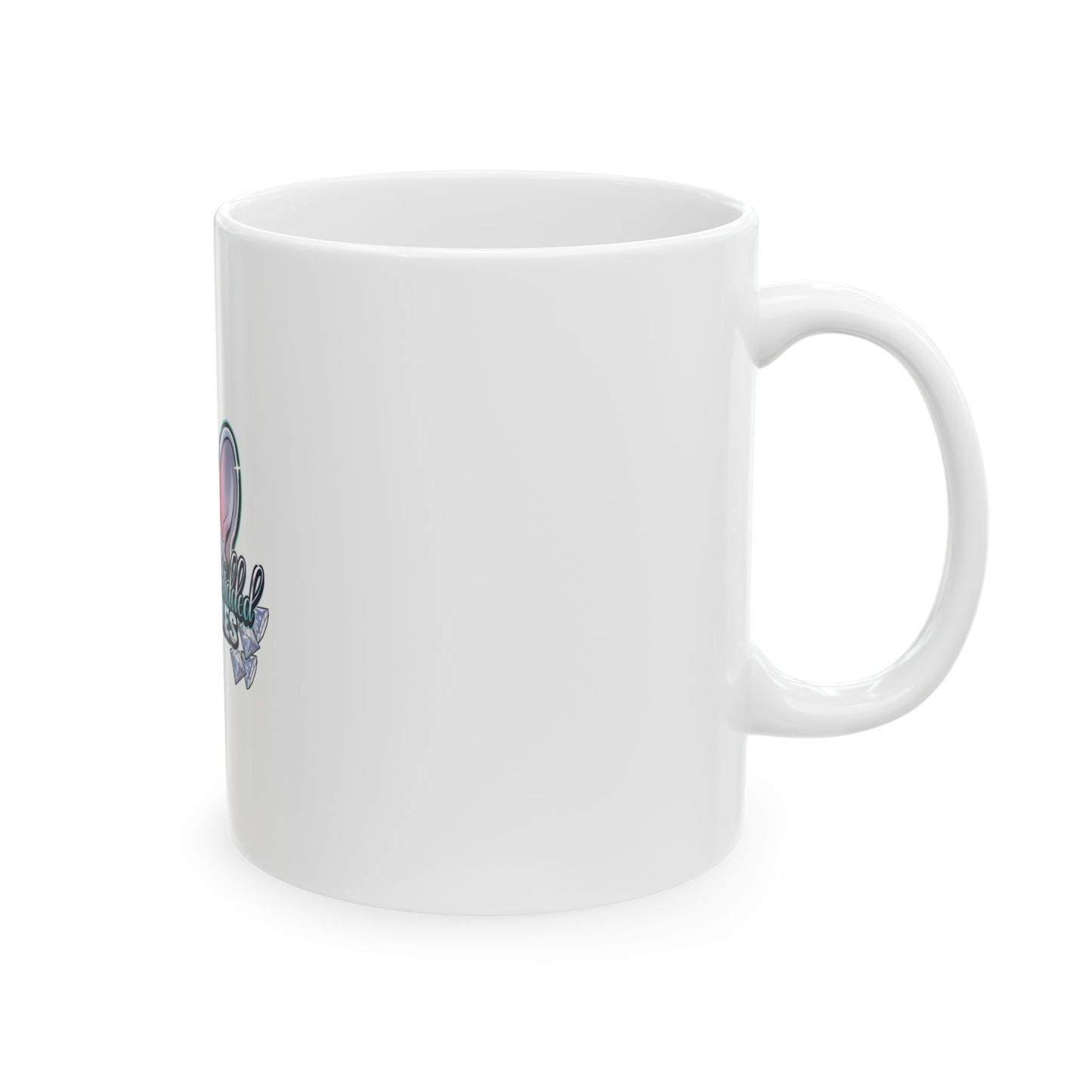 Frenchies Diamond Shield Mug — Cute French Bulldog Ears Logo Ceramic Coffee Cup (11oz/15oz)