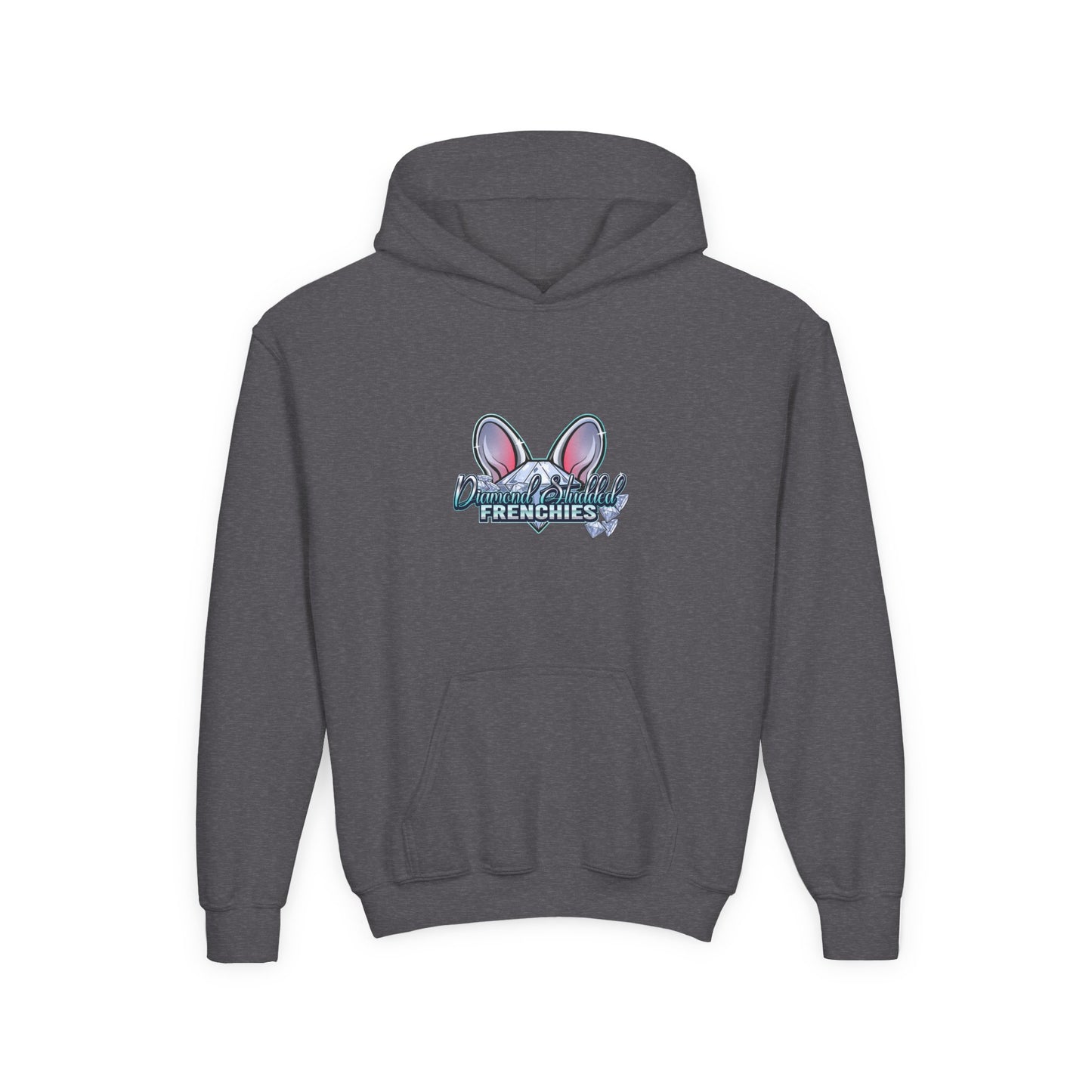 Youth Hoodie — Cute "Frenchies" Bunny Ear Design