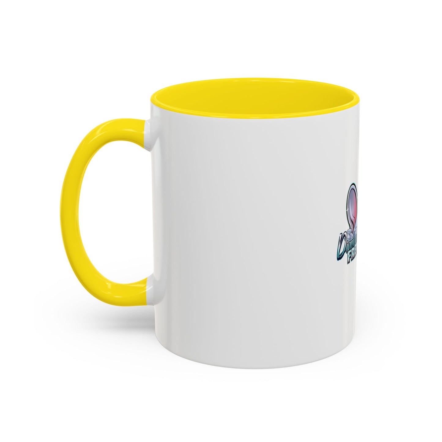 Diamond Studded Frenchies Accent Coffee Mug — Cute French Bulldog Ears Design