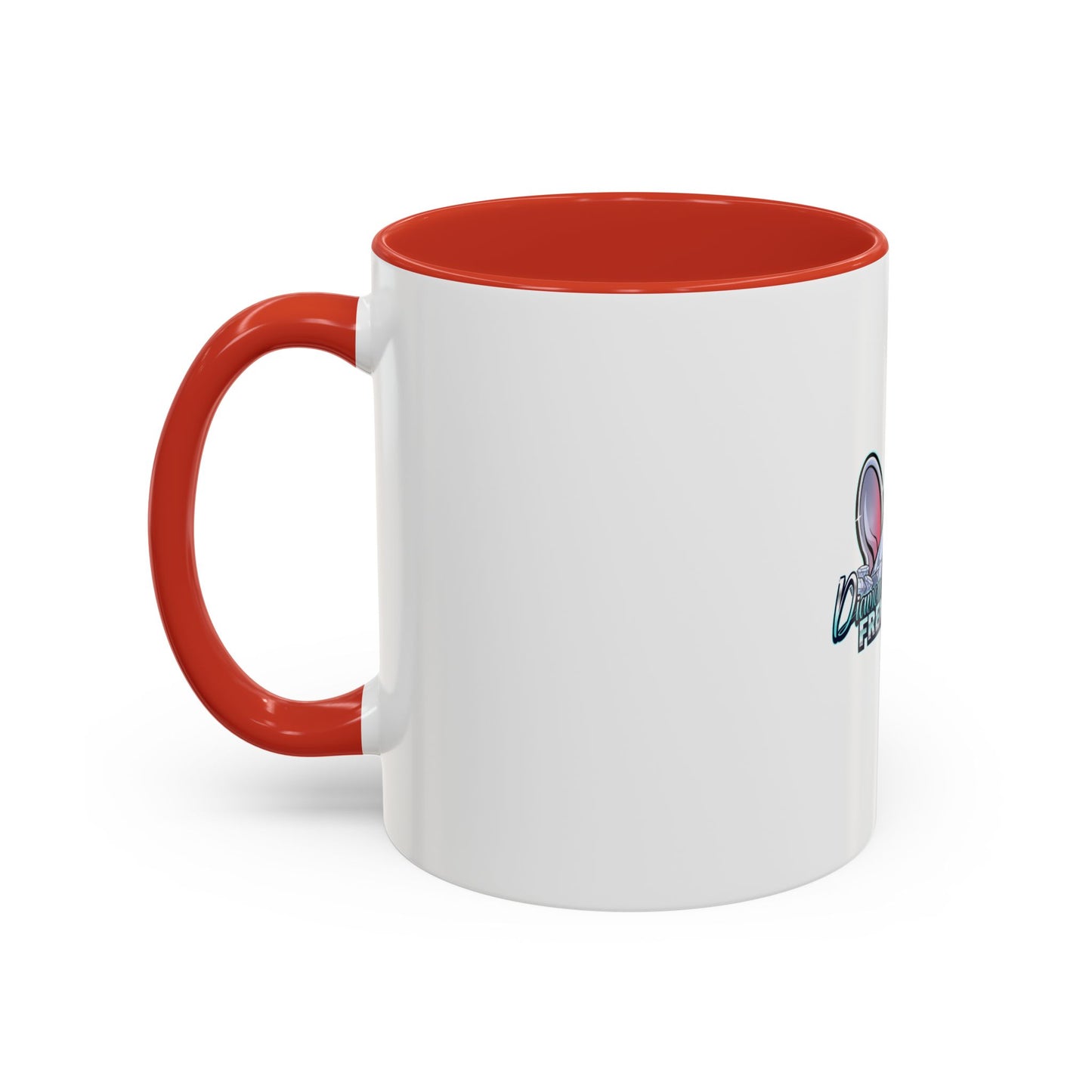 Diamond Studded Frenchies Accent Coffee Mug — Cute French Bulldog Ears Design
