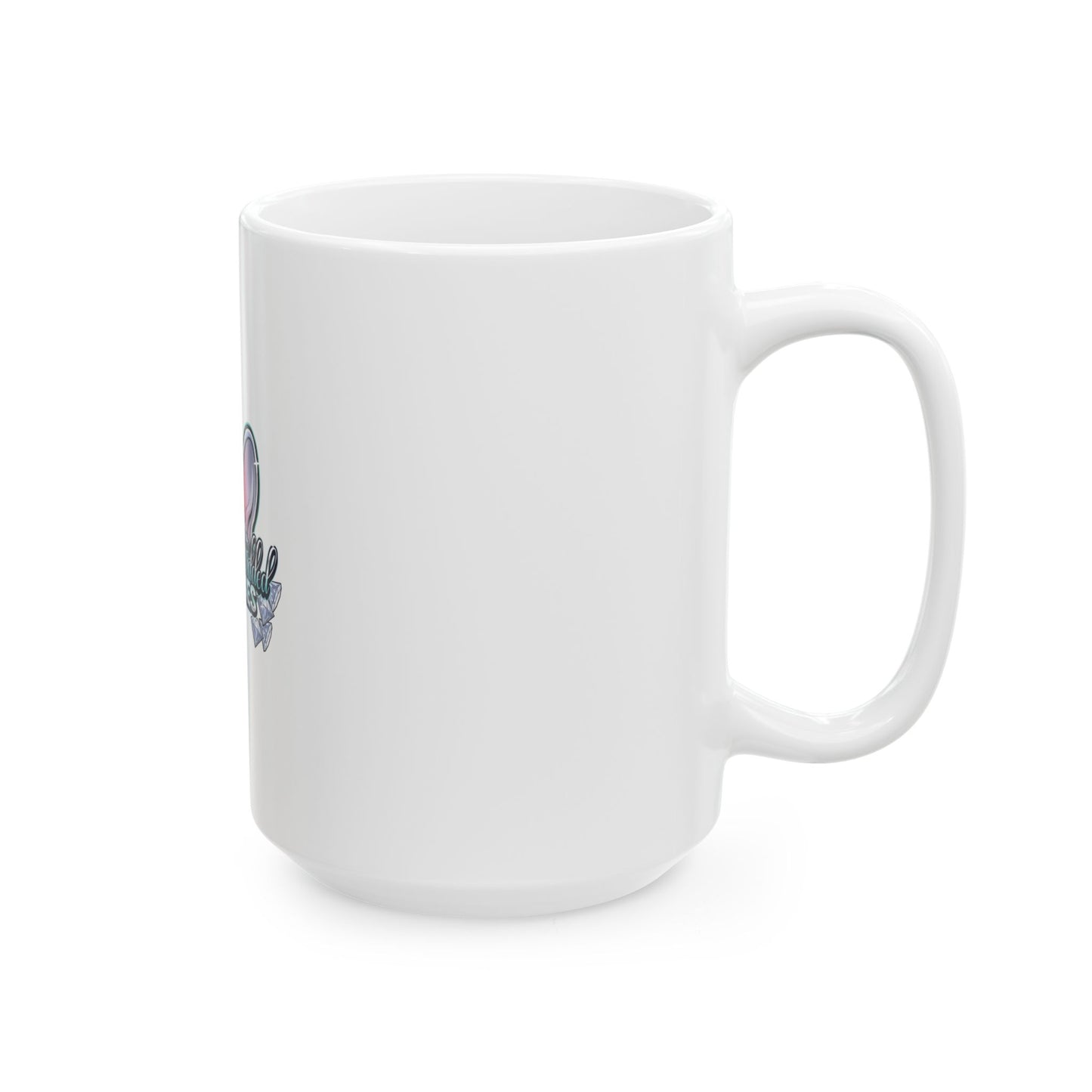 Frenchies Diamond Shield Mug — Cute French Bulldog Ears Logo Ceramic Coffee Cup (11oz/15oz)