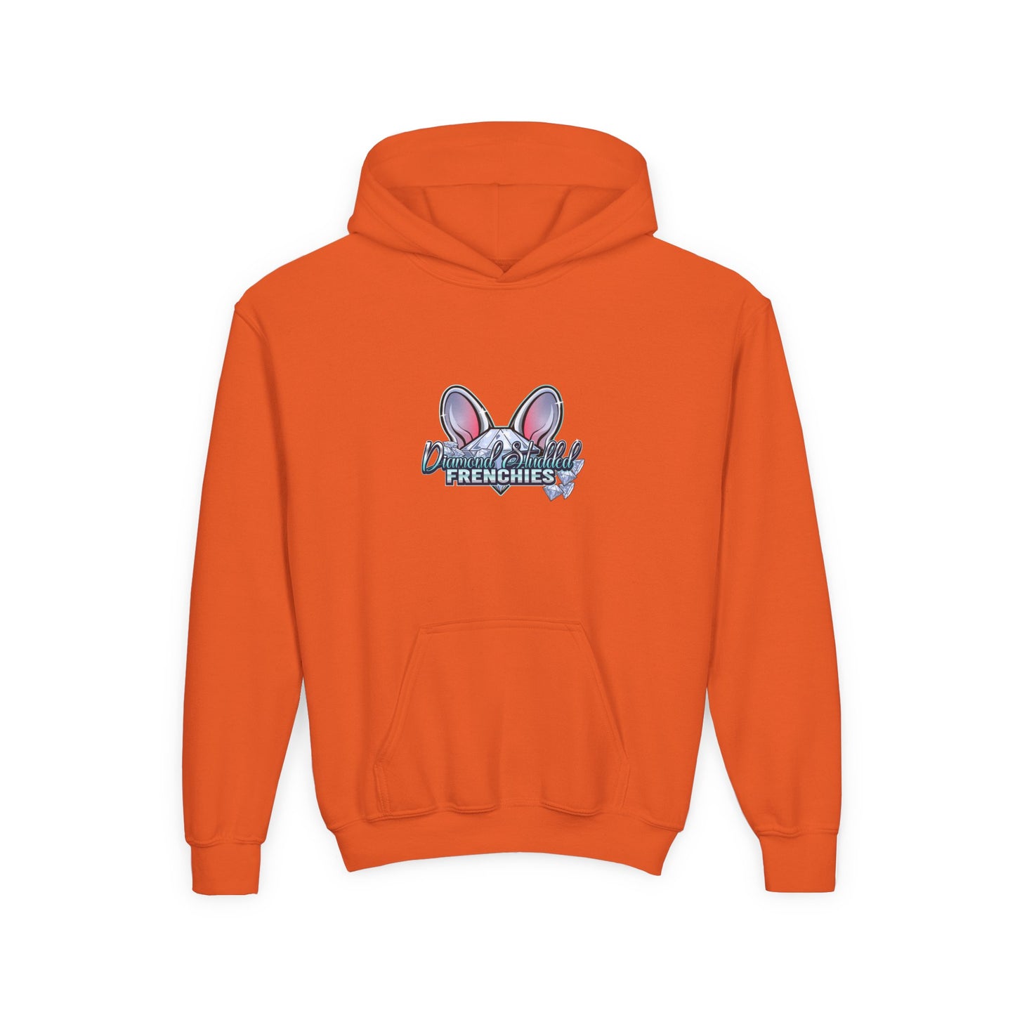 Youth Hoodie — Cute "Frenchies" Bunny Ear Design