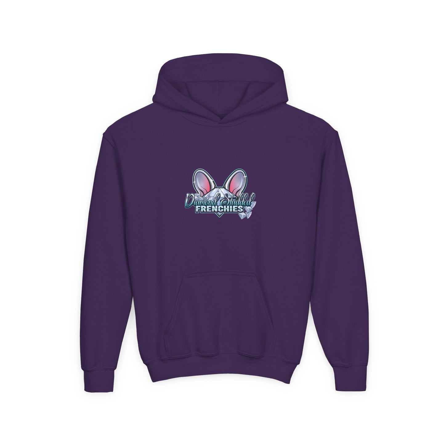 Youth Hoodie — Cute "Frenchies" Bunny Ear Design