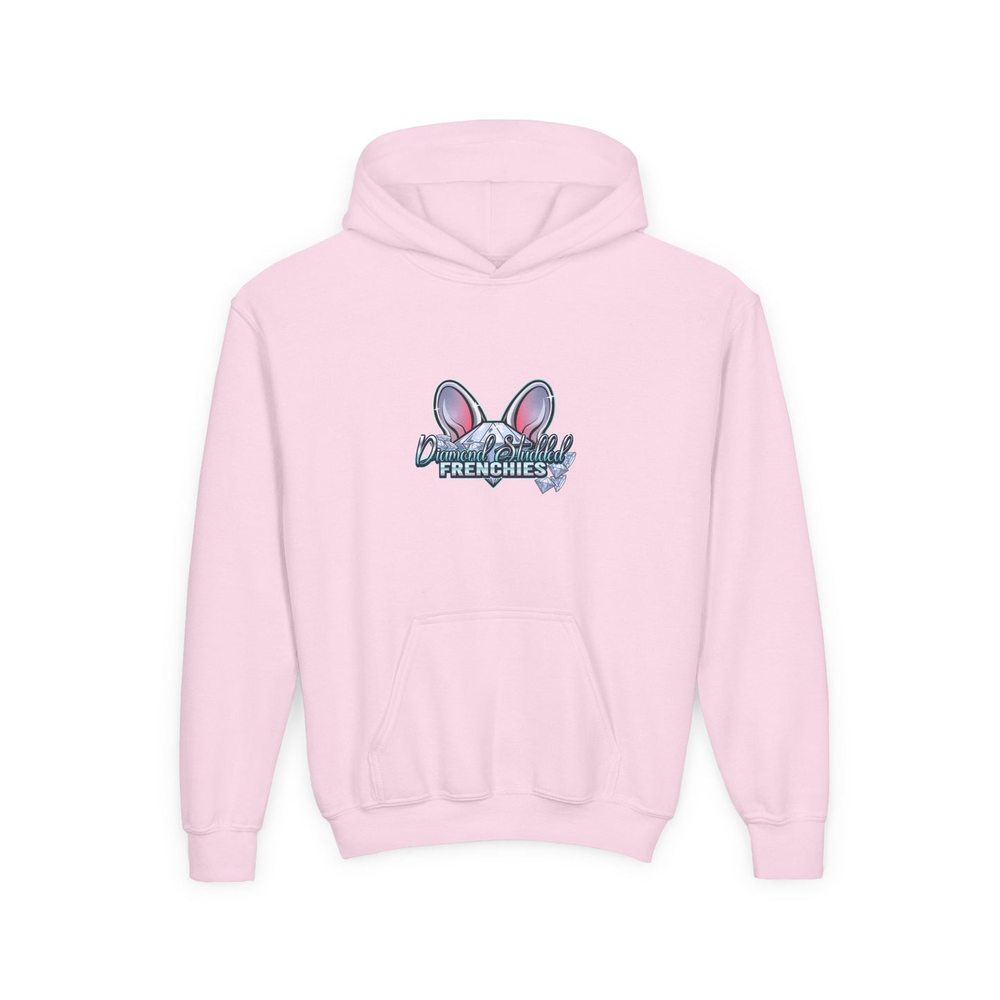 Youth Hoodie — Cute "Frenchies" Bunny Ear Design