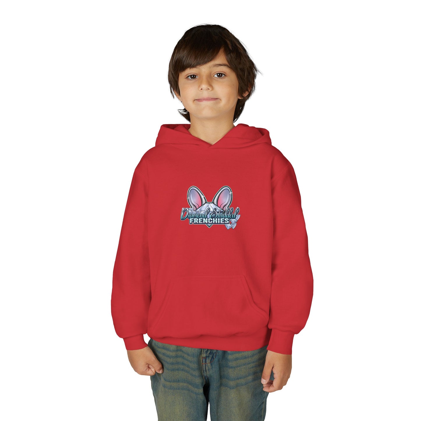 Youth Hoodie — Cute "Frenchies" Bunny Ear Design