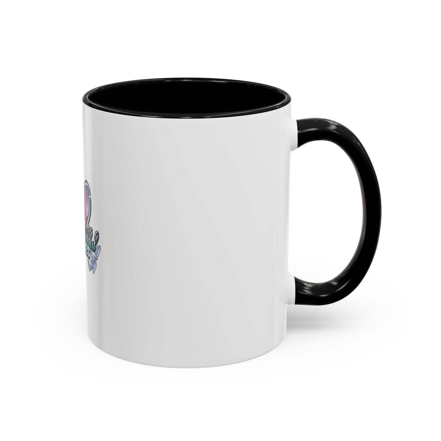 Diamond Studded Frenchies Accent Coffee Mug — Cute French Bulldog Ears Design