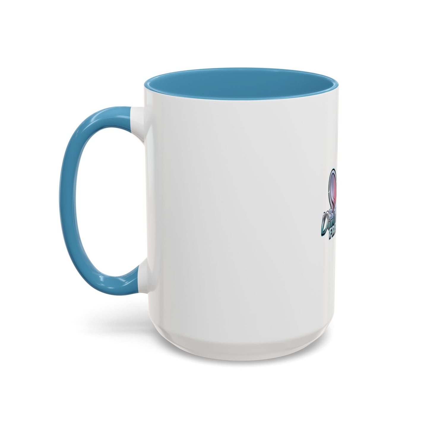 Diamond Studded Frenchies Accent Coffee Mug — Cute French Bulldog Ears Design