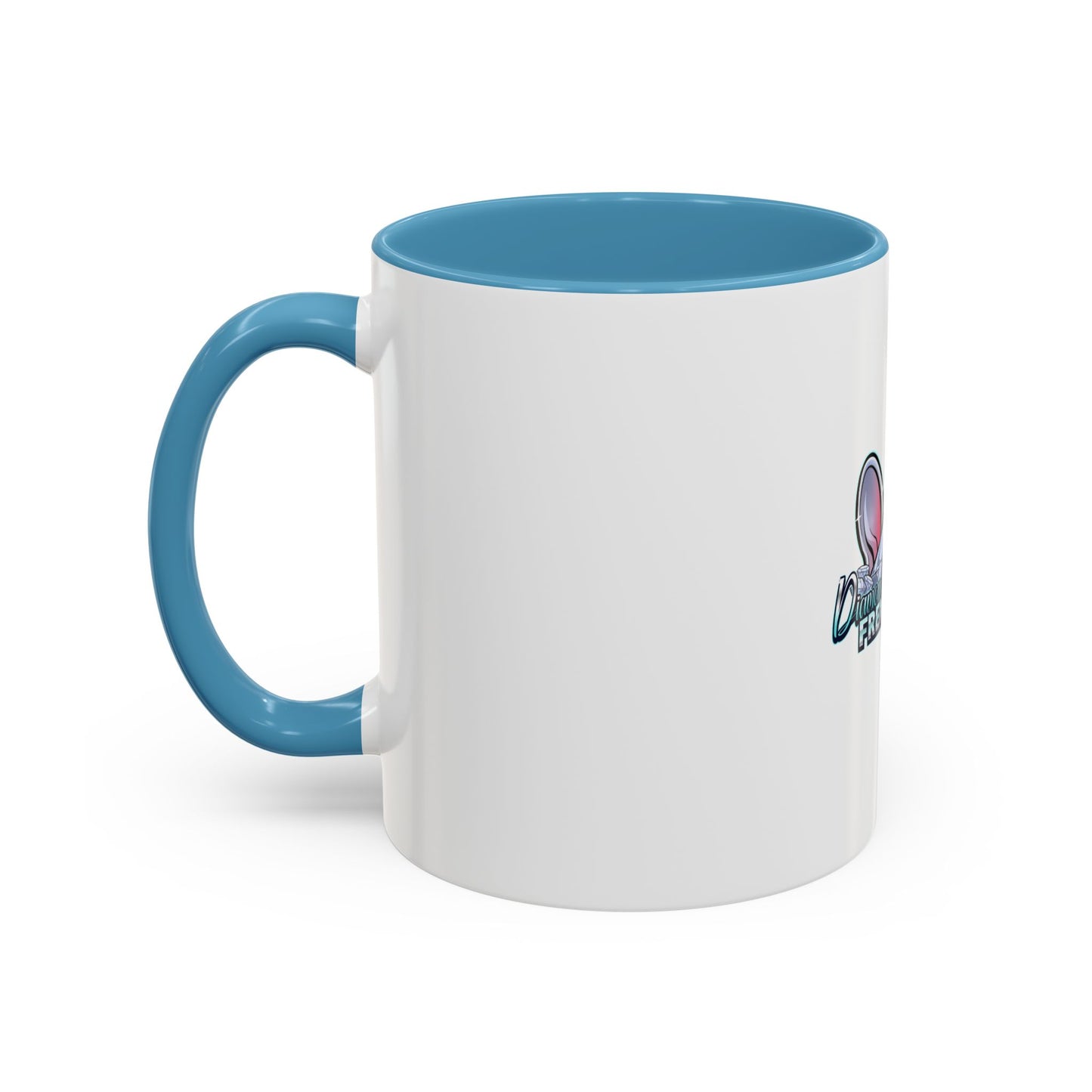 Diamond Studded Frenchies Accent Coffee Mug — Cute French Bulldog Ears Design