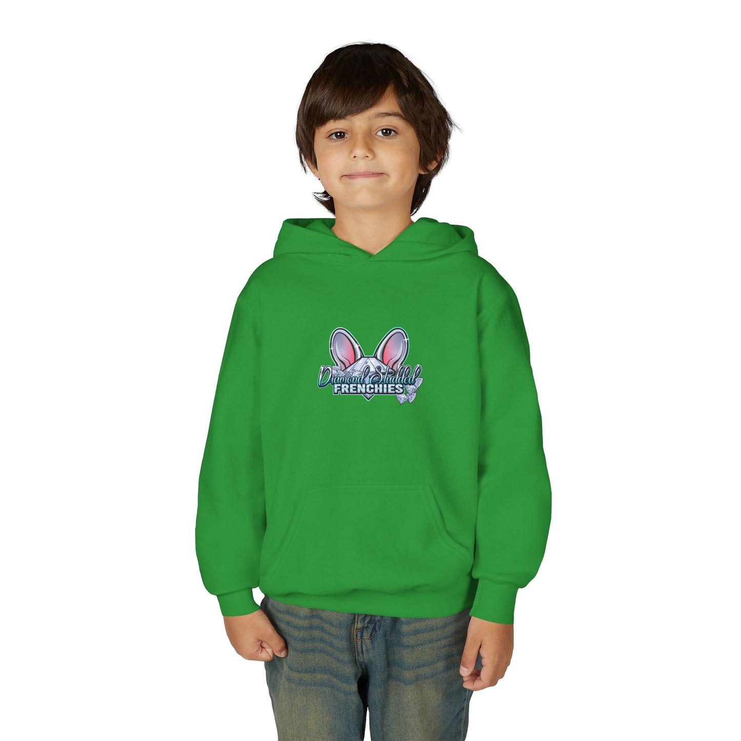Youth Hoodie — Cute "Frenchies" Bunny Ear Design
