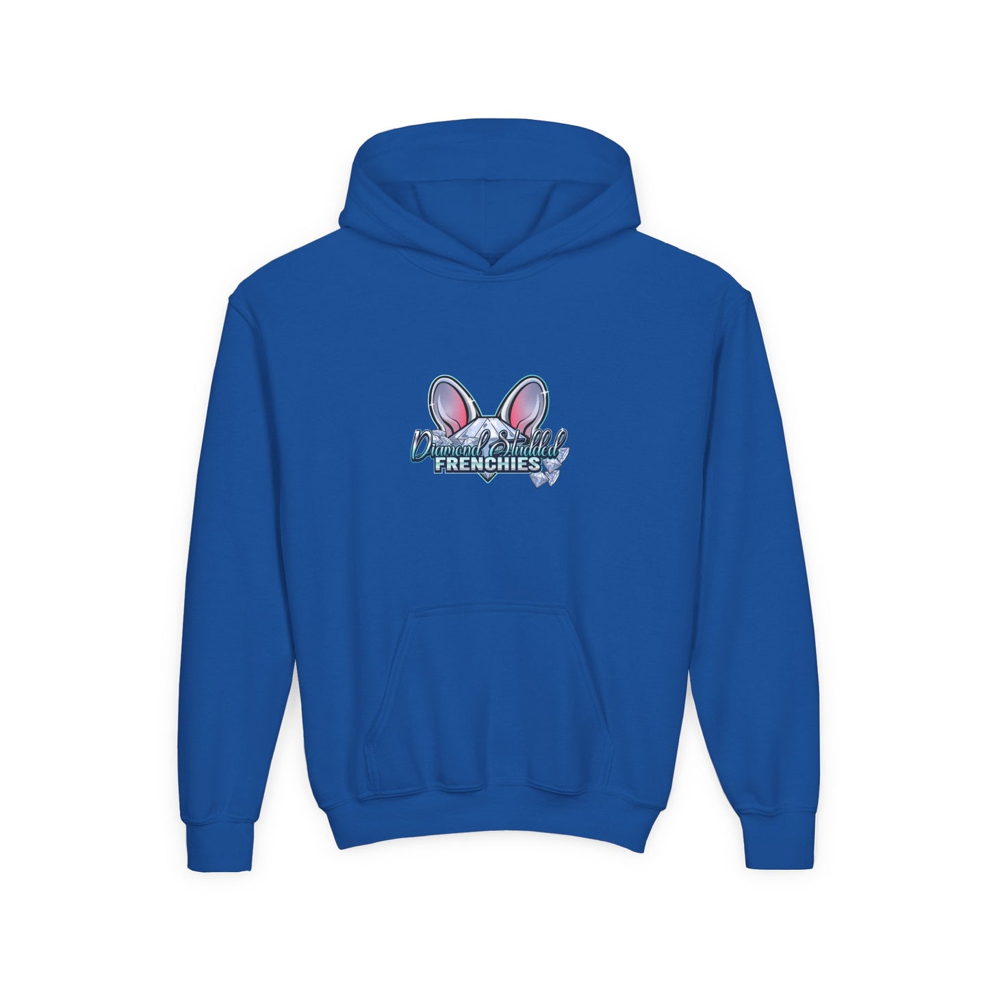 Youth Hoodie — Cute "Frenchies" Bunny Ear Design