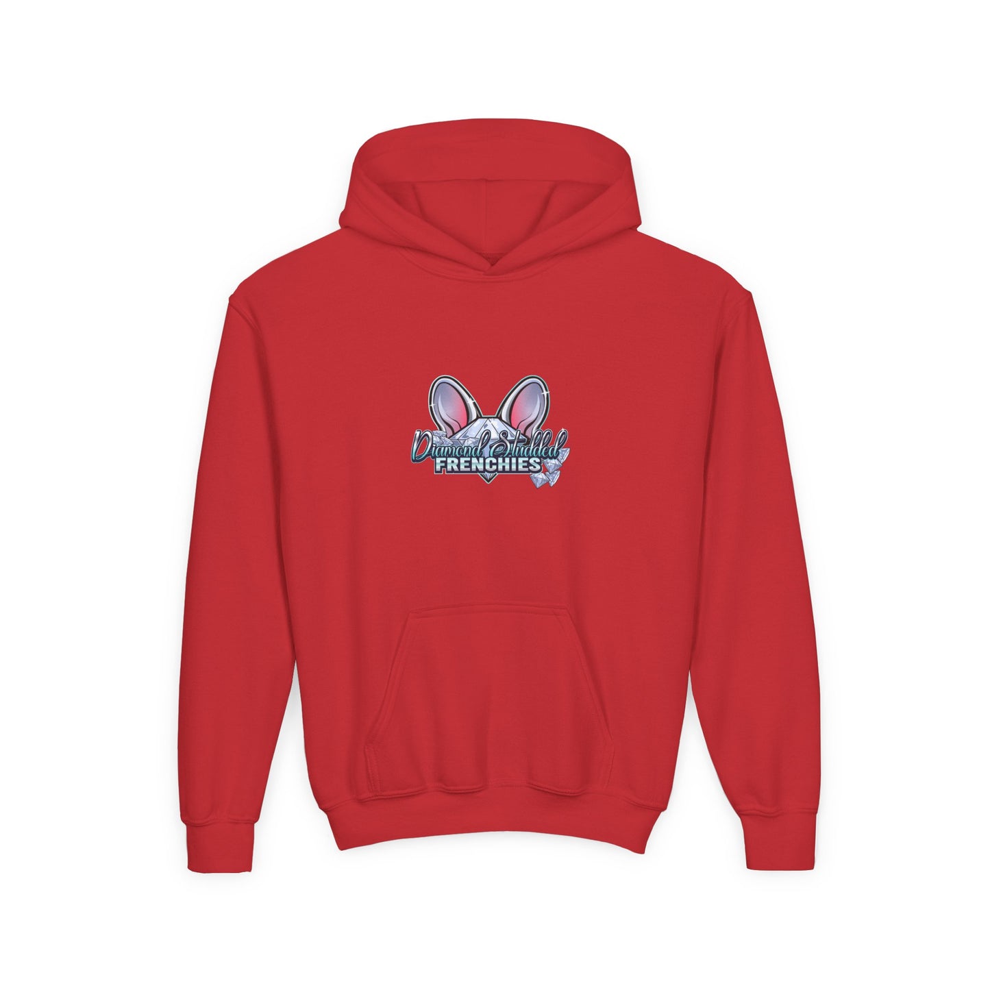 Youth Hoodie — Cute "Frenchies" Bunny Ear Design