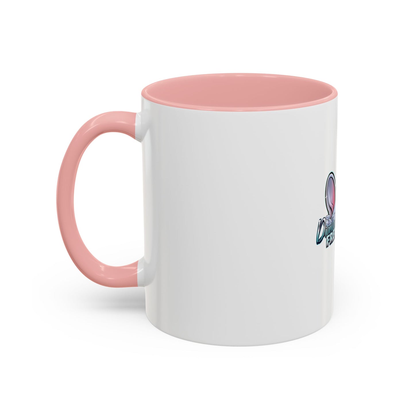 Diamond Studded Frenchies Accent Coffee Mug — Cute French Bulldog Ears Design