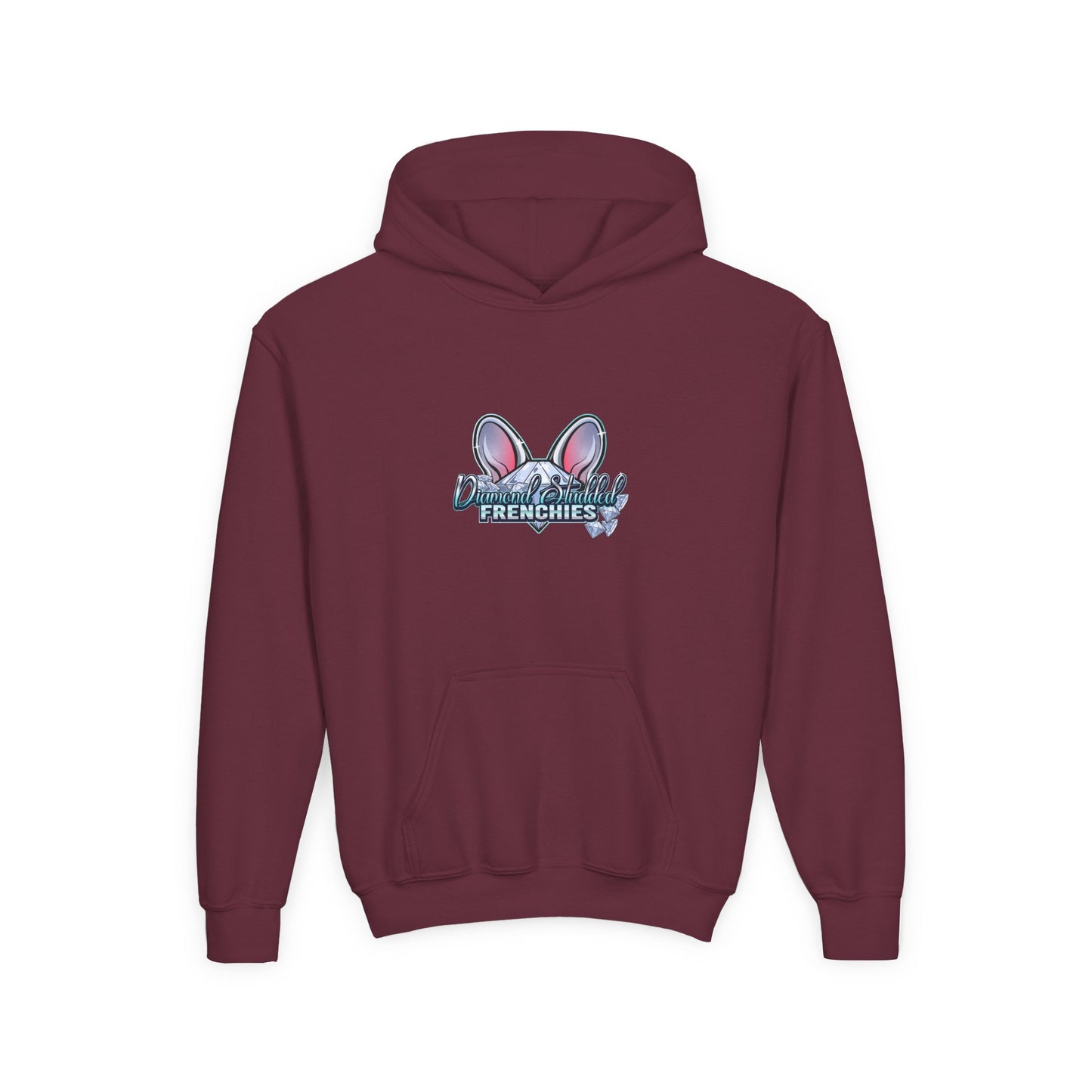 Youth Hoodie — Cute "Frenchies" Bunny Ear Design