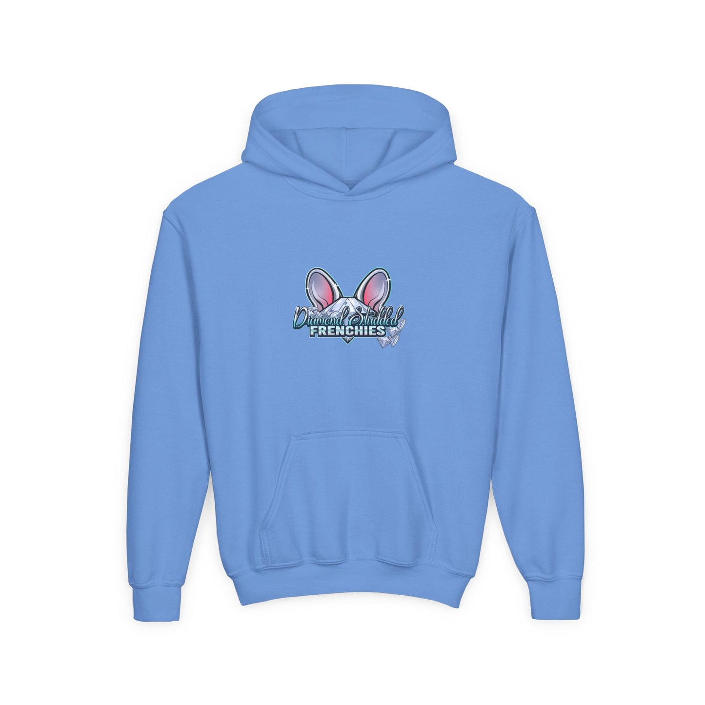 Youth Hoodie — Cute "Frenchies" Bunny Ear Design